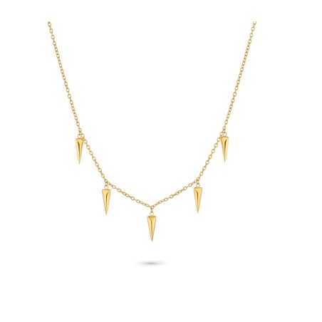 Collar Radiant Spikes Acero Dorado Mujer RY000523