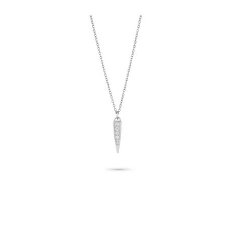 Collar Radiant Spikes Acero Plateado y Circonitas Mujer RY000522