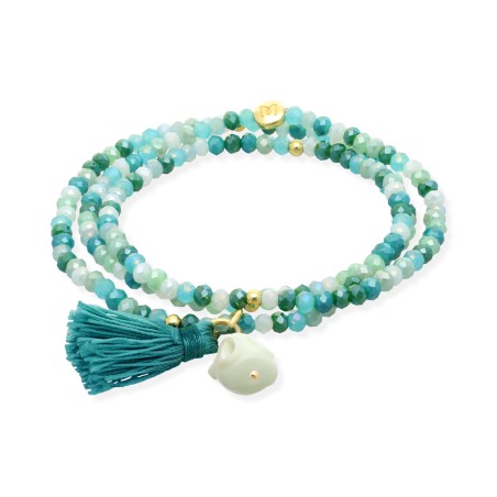 Pulsera Marina García Zen Menta y Conejo 90977U36