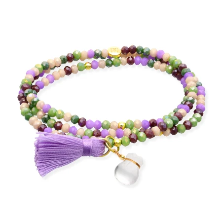 Pulsera Marina García ZEN PROVENZA Plata Baño Oro y Saco de la Suerte 90917U37