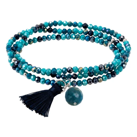 Pulsera Marina García Zen Oslo Baño Rodio y Piedra Natural 91361UA