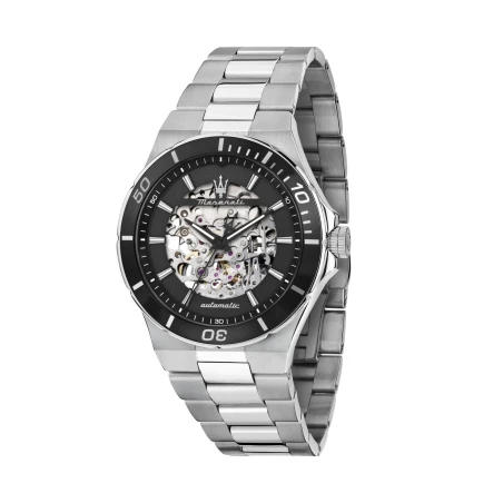 Reloj Maserati Sfida Plateado y Negro Automático Hombre R8823140020