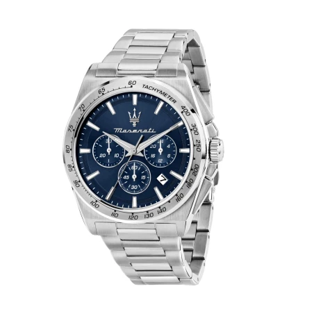 Reloj Maserati Velocitá Plateado y Azul Cronógrafo Hombre R8873652014