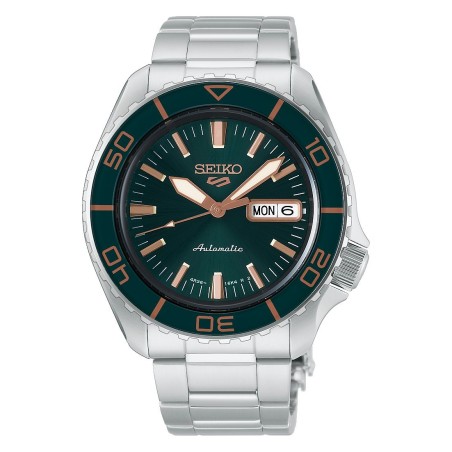 Reloj Seiko 5 Sports SKX Suits Plateado, Verde y Rosado Automático Hombre HDB005K1 