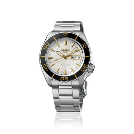 Reloj Seiko 5 Sports SKX Suits Plateado, Blanco y Dorado Automático Hombre HDB004K1