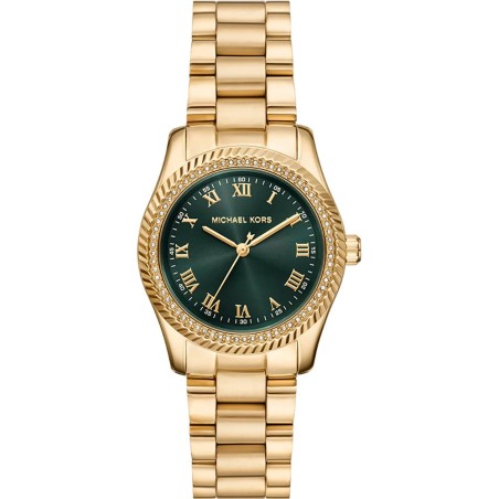 Reloj Michael Kors Lexington Dorado y Verde Analógico Mujer MK7622