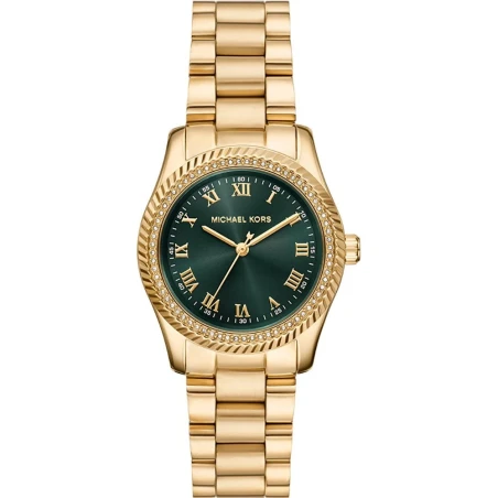 Reloj Michael Kors Lexington Dorado y Verde Analógico Mujer MK7622
