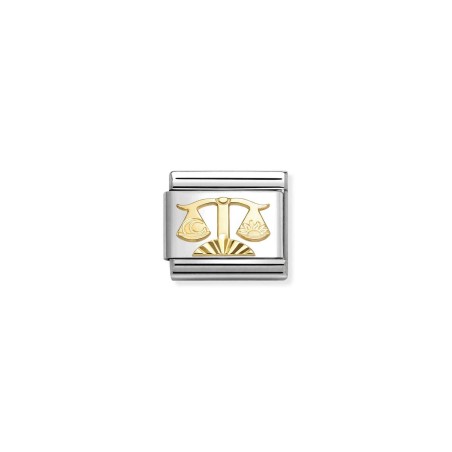 Composable Classic ZODIACO acero y oro 18k Diamantado libra