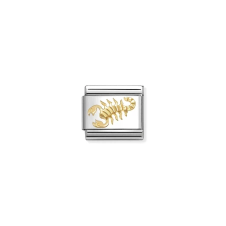 Composable Classic ZODIACO acero y oro 18k Diamantado escorpion