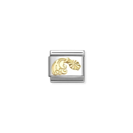 Composable Classic ZODIACO acero y oro 18k Diamantado acuario