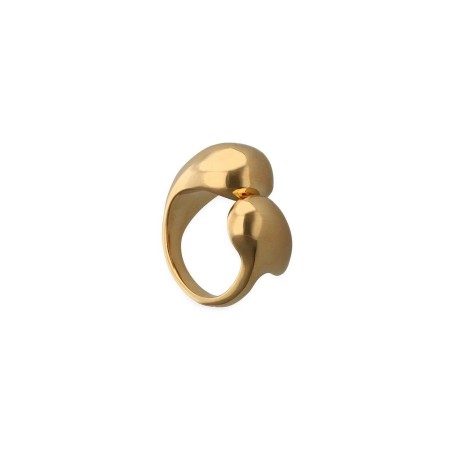 Anillo UNOde50 Gotas Baño Oro ANI0874ORO000