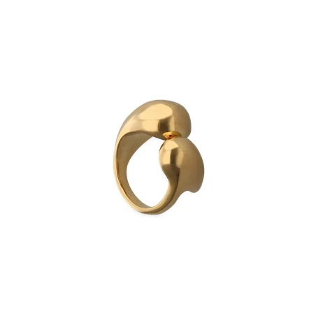 Anillo UNOde50 Gotas Baño Oro ANI0874ORO000