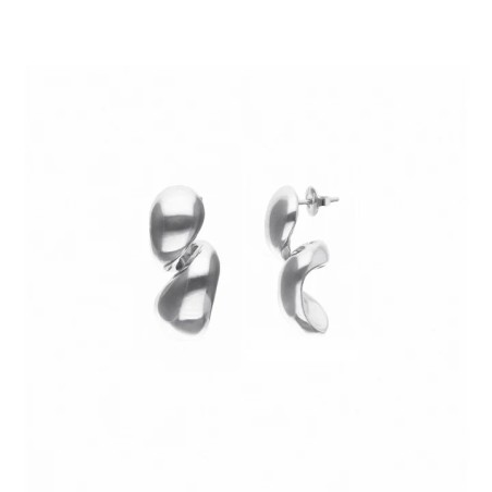 Pendientes UNOde50 Gotas Baño Plata PEN1079MTL0000U