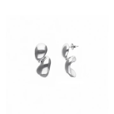 Pendientes UNOde50 Gotas Baño Plata PEN1079MTL0000U