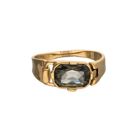 Pulsera UNOde50 Baño Oro y Cristal Gris PUL2650GRSORO0M