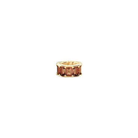 Colgante Agatha Paris Lucky Donut Baño Oro y Circonitas Burdeos 02880400-473-TU