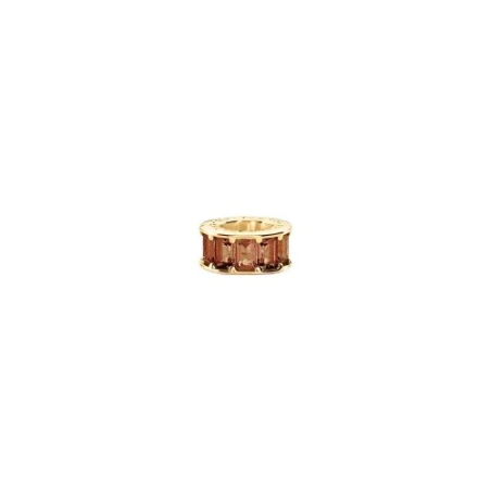 Colgante Agatha Paris Lucky Donut Baño Oro y Circonitas Burdeos 02880400-473-TU