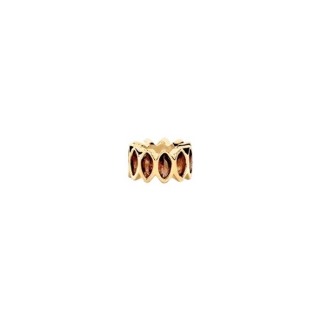 Colgante Agatha Paris Lucky Donut Baño Oro y Circonitas Burdeos 02880399-473-TU