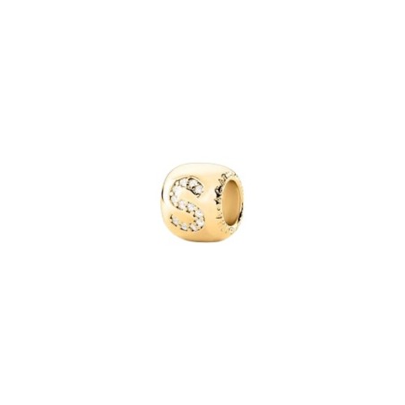 Colgante Agatha Paris Lucky Donut Baño Oro y Lera S Circonitas Blancas 02880423-137-TU
