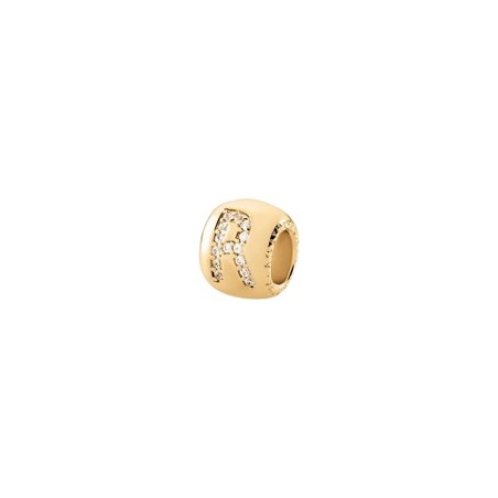 Colgante Agatha Paris Lucky Donut Baño Oro y Lera R Circonitas Blancas 02880422-137-TU