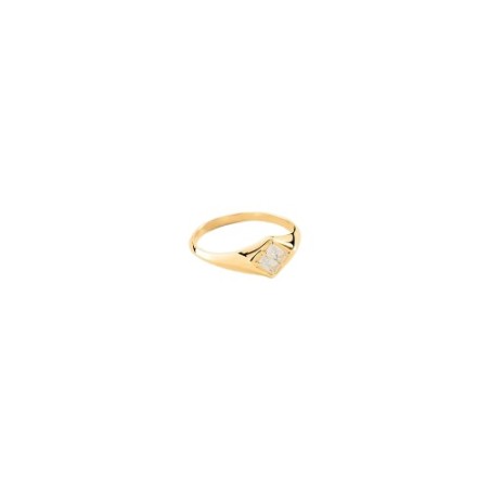 Anillo Agatha Paris Lucky Baño Oro y Circonitas Blancas 02240497-137