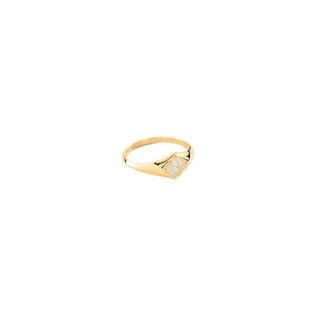 Anillo Agatha Paris Lucky Baño Oro y Circonitas Blancas 02240497-137