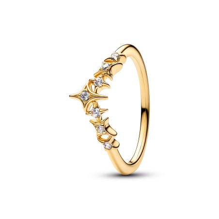 Anillo Pandora Tiara con Estrellas Baño Oro 164946C01