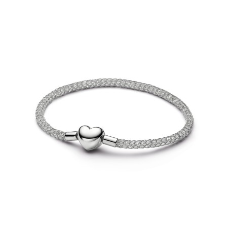 Pulsera Pandora Malla Cierre Corazón 534971C01