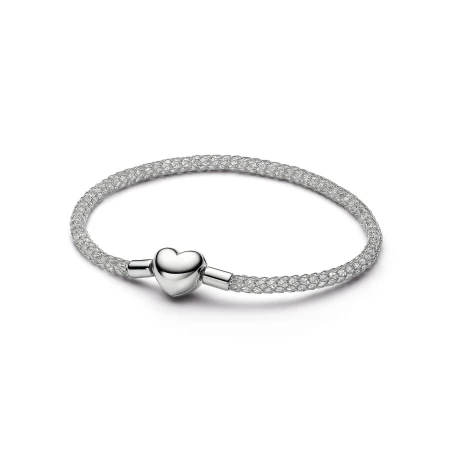 Pulsera Pandora Malla Cierre Corazón 534971C01