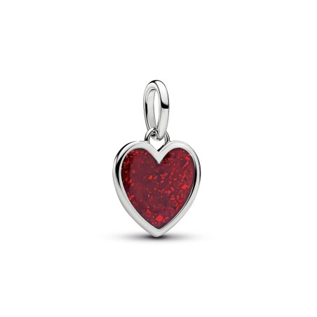 Charm Colgante Pandora Corazón Rojo Grabable 735088C03