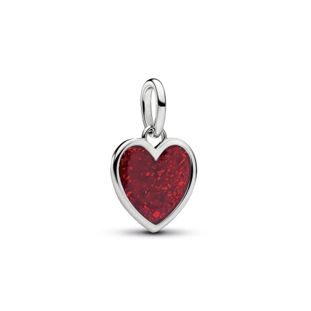 Charm Colgante Pandora Corazón Rojo Grabable 735088C03