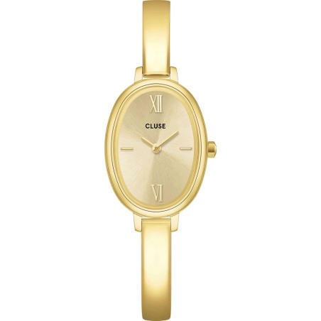 Reloj Cluse L'Ovale Acero Dorado Analógico Mujer CW16104