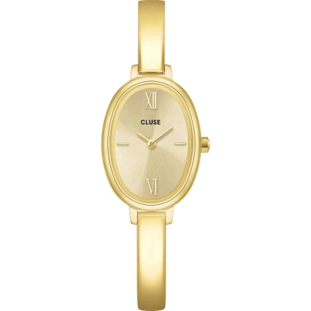 Reloj Cluse L'Ovale Acero Dorado Analógico Mujer CW16104