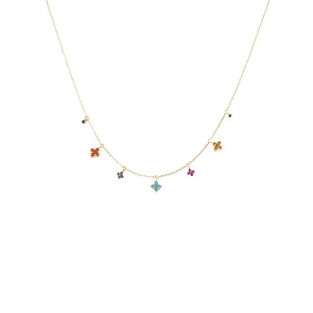 Collar Corto Agatha Paris Beloved Flores Multicolor 02690244-256-TU
