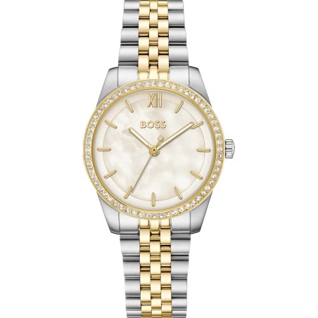 Reloj Boss Graceful Precious Plateado y Dorado Analógico Mujer 1502867