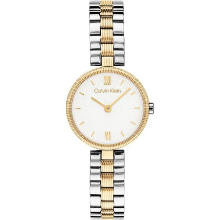 Reloj Calvin Klein Plateado y Dorado Analógico Mujer 25100226