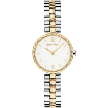 Reloj Calvin Klein Plateado y Dorado Analógico Mujer 25100226