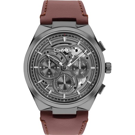Reloj Calvin Klein Distinguish Gris y Marrón Multifunción Hombre 25200576