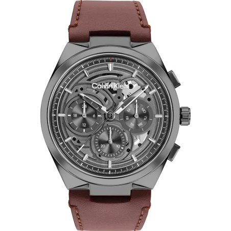 Reloj Calvin Klein Distinguish Gris y Marrón Multifunción Hombre 25200576
