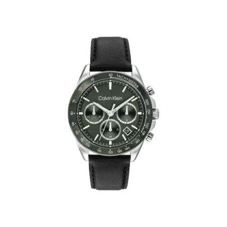 Reloj Calvin Klein Sport Lux Negro, Plateado y Verde Multifunción Hombre 25200610