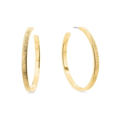 Pendientes Calvin Klein Aros Acero Dorado 35001011