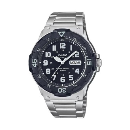 Reloj Casio Plateado y Azul Analógico Hombre MRW-200HD-1BVEF
