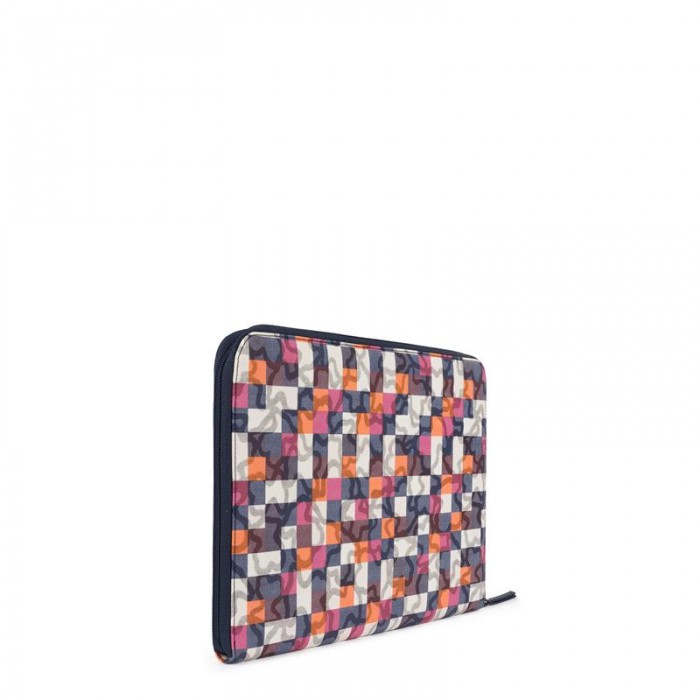 Portadocumentos TOUS Kaos Vichy. Azul marino. 795970014