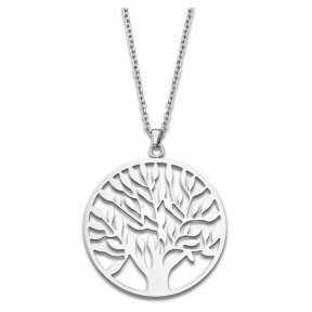 Gargantilla Lotus Style Mujer Acero Inoxidable Plateado Árbol de la Vida LS1898-1/1