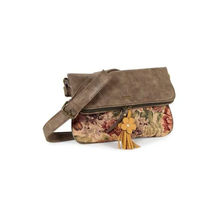 Bolso bandolera TANTREND vintage con estampado flora. Bolso 1-1. 04702771