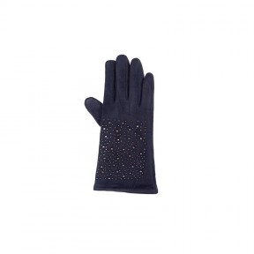 Guantes TANTREND azul petróleo con brillantes. Pack guantes 3-3. 04600789