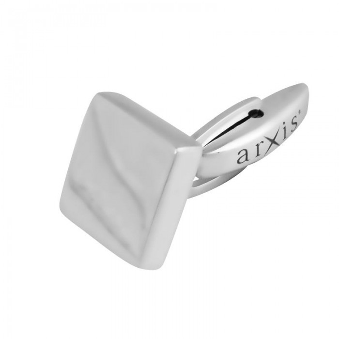 Gemelos ARXIS Plata rodio Cuadrados