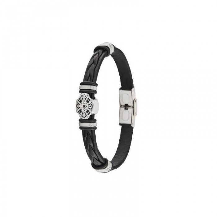 Pulsera Marea Colección Manuel Carrasco Hombre Negro y Plateado D00403/16