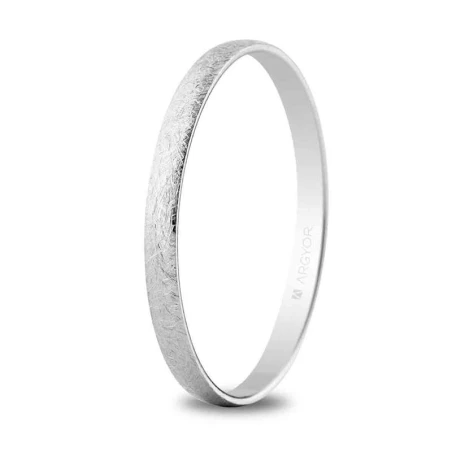 Alianza oro blanco 2mm hielo 5B201H