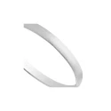 Alianza oro blanco 2mm satinada 5B201S